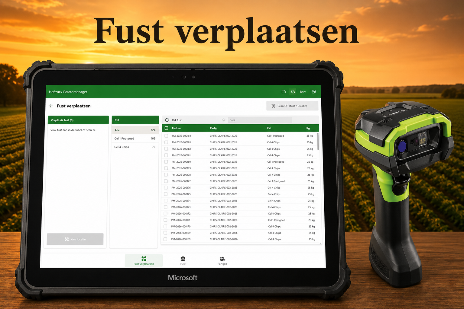 M · 04 — Heftruck manager — fust verplaatsen